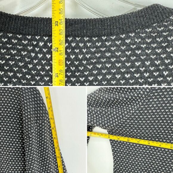 OLD NAVY Men's Sweater 3XL TALL Crew Neck Grey White Long Sleeves - Picture 11 of 13